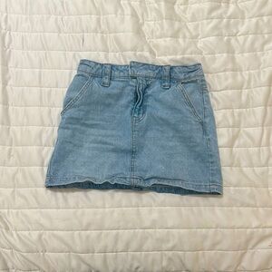 Denim mini skirt